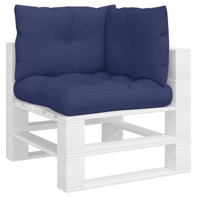 Pallet Cushions 3 Pcs Navy Blue Oxford Fabric