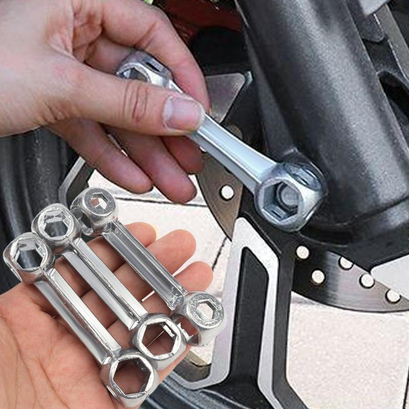 Metal Hexagonal Wrench 6~15mm Car Bicycle Hexagonal Screw Installation Disassembly Tool Multi Purpose Sleeve Bone Shaped Wrench
