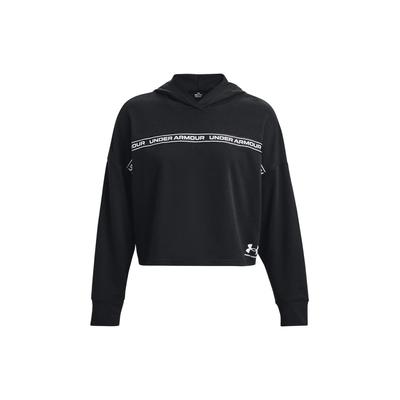 Rival Letter Print Hooded Pullover Long Sleeve Sweatshirt Women Sweatshirt Black 1378986-002