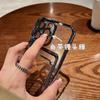 Plating Transparent Card Holder Phone Case For Iphone 14 13 11 12 Pro Max Plus Lens Protection Shockproof Silicone Wallet Cover