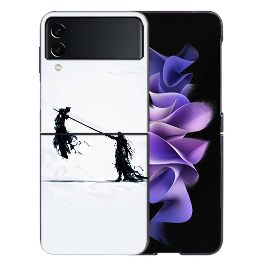 Final Fantasy VII For Samsung Galaxy Z Flip 5 4 3 Case Shockproof Hard Cover Phone Z Flip 6 7 5G Z Flip 5 4 5G TPU PC Hard Coq
