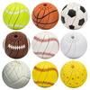 Yousheng 3D Printed Twisting Football Toy, Spiral Slippery Baseball Tennis Golf Basketball Toy, Stress Relief Rotating Fidget Sports Ball Desk Toy