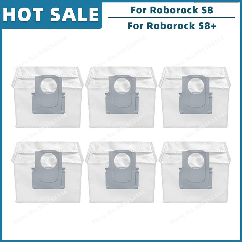 Compatible For Roborock S8 / S8 Plus Replacement Spare Parts Roller Main Side Brush Hepa Filter Mop Cloth Dust Bag Accessories