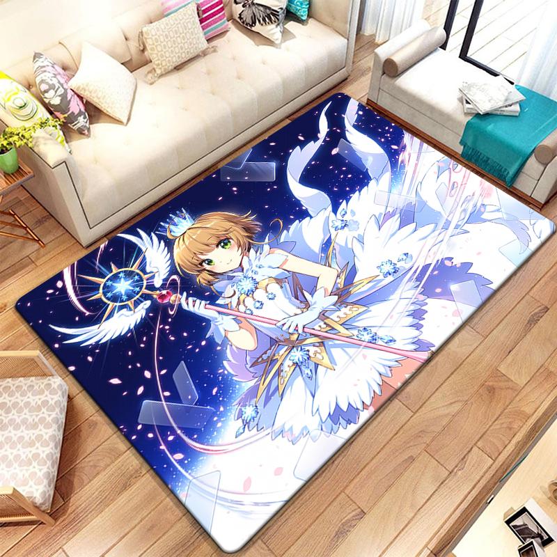 C-Cardcaptor Sakura Cute Cartoon Girl HD Print Carpet Living Room,kitchen,bedroom,Sofa,Table,Rug,Non-slip,Chair,Picnic,Camp,Mat