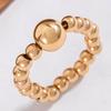 French Style Niche Versatile Bead Index Finger Ring Women's Jewelry Simple Design Imitation Pearl Single Ring Women