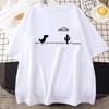 S5XL Pánská trička s potiskem Dinosaurus Kaktus Zábavná trička Letní bavlněná trička pro muže Ležérní trička s kulatým výstřihem Streetwear Top