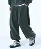 S'EST Pigment Washed Side Double-Pleat Jogger Pants - Khaki