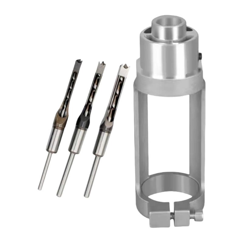 Quick Releases Boring Jig Attachment Sturdy Wood Drill Fixture For Woodworking Tool Ensures Accurate Hole Drilling