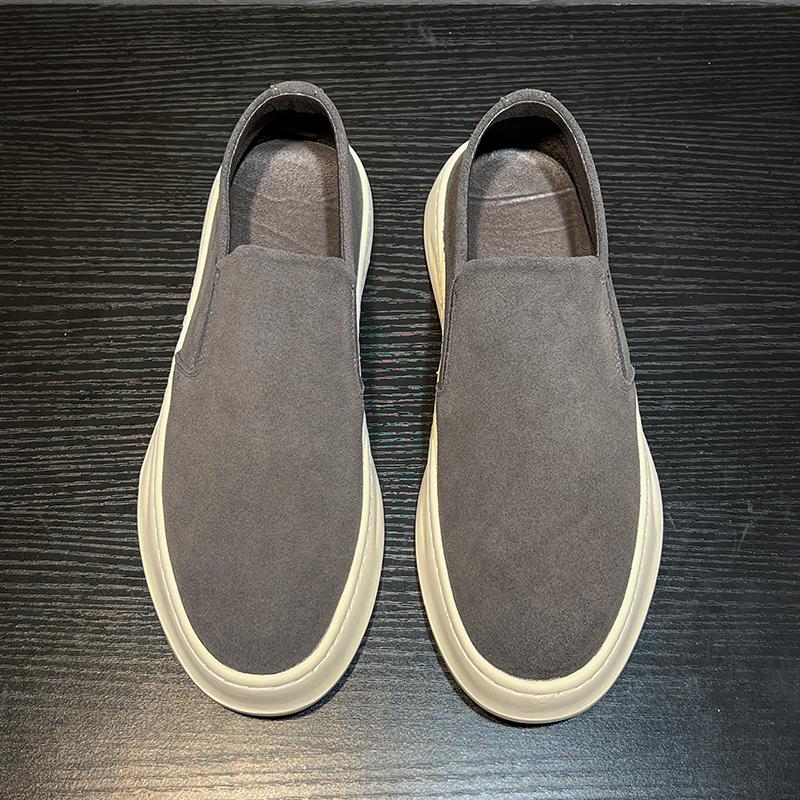 Fashion Luxury Brand Cow Leather Shoes Men Soft Sole Spring Autumn Flat Designer Loafers Fashion Casual Leather Lightweight Lazy Shoes
