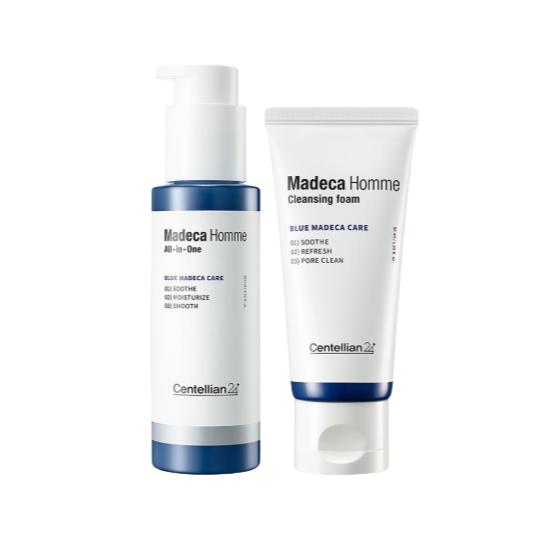 Centellian24 Madeca Homme All-in-One Moisturizer 125ml + Homme Cleansing Foam 120ml Men’s Skincare Set