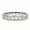 Used TIFFANY&Co. Ring T Turnalow EU#48.5 K18 White Gold 2.9g White Gold Jewelry