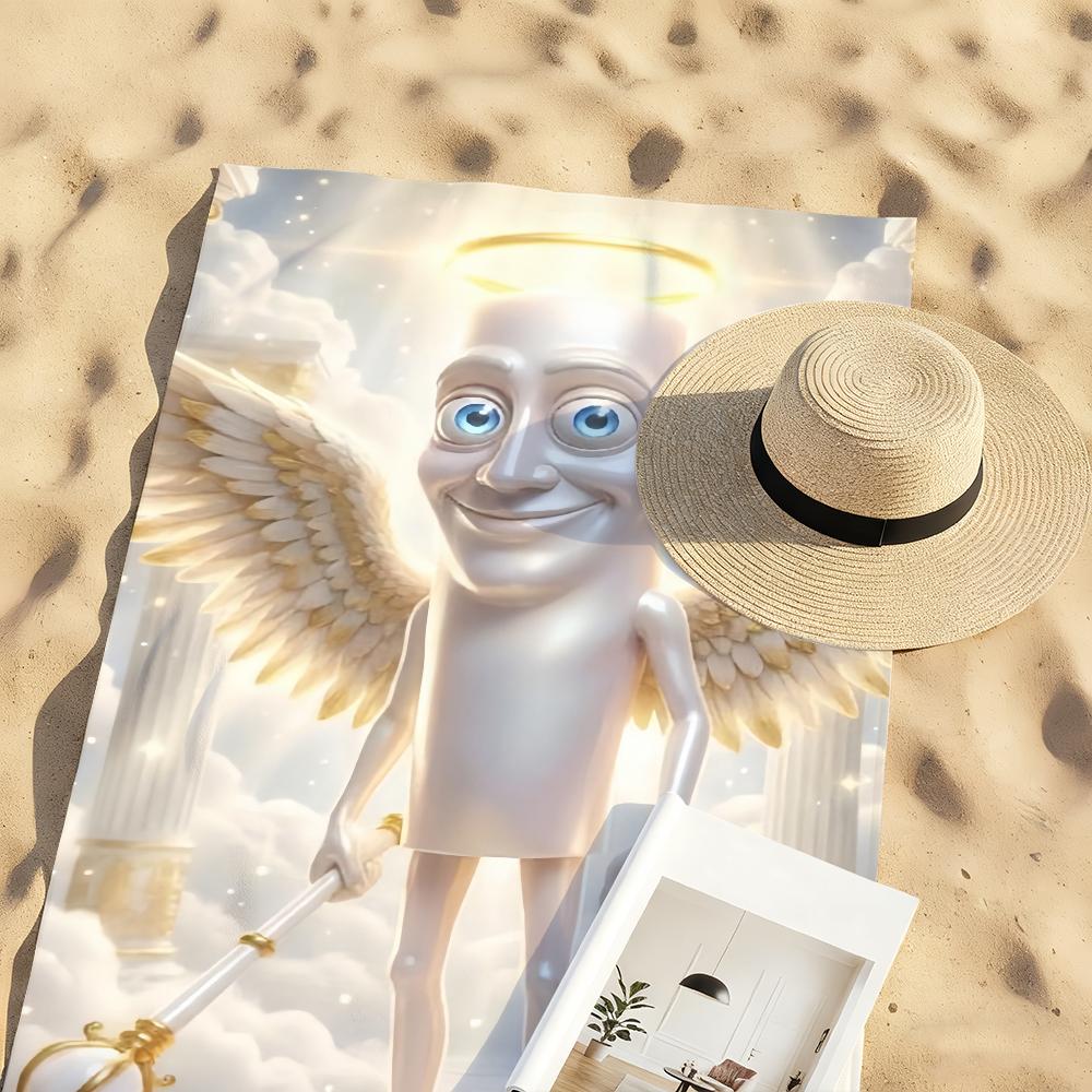 T-Triple T Meme Tung Tung Tung Sahur Towel Soft Pool Gift For Travel Gym Shower Camping Quick Dry Sports Large Beach Towels