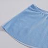 Ruffle V Waist Γυναικείο Σορτς Μονόχρωμο Χαμηλόμεση Φαρδύ Μίνι Σορτς Γυναικεία Ρούχα