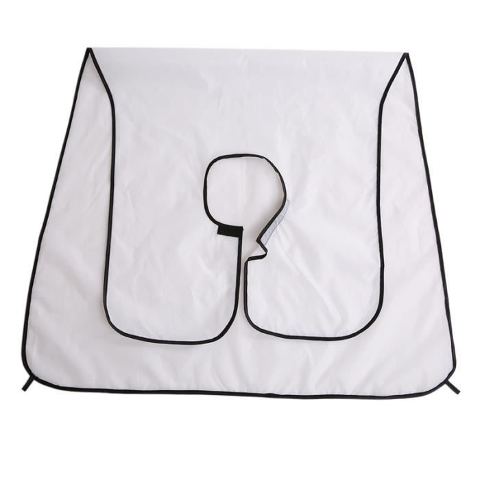 120 * 80CM Rasage Écharpe Colorant Libération Barber Haircut Barbe Tablier Wai Tissu Barbe Garniture Catcher Étanche Portable Blanc