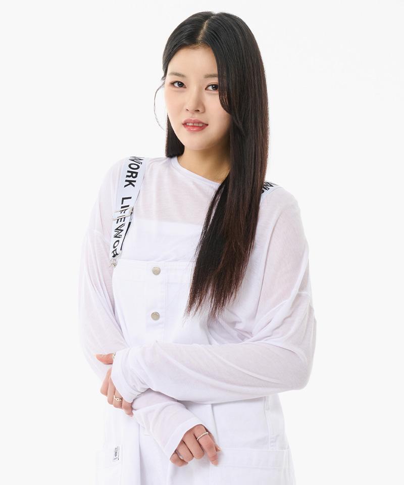 Life Work Women S Slub Oversized Long Sleeve T-Shirt White/Free