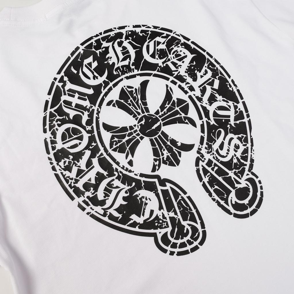9987 CHROME HEARTS 2025 Sommer Neue Hochwertige Baumwolle Rundhals Lose Große Größe männer und frauen T-shirt Paar t-shirt