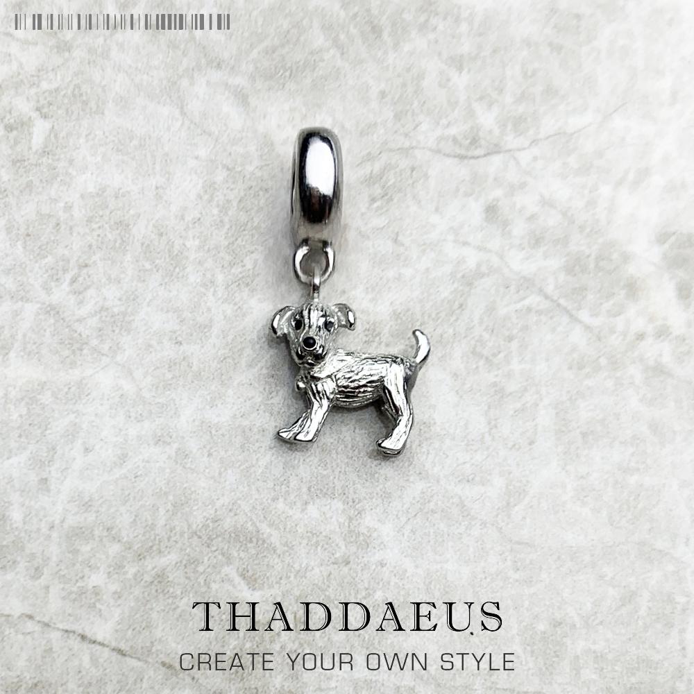 

Winter New Fashion Small Dog Charm 925 Silver Pure Cute Pendant Women Men Jewelry Gifts
