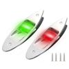2pcs 12V LED Navigation Lights Waterproof Navigation Lights for Marine Boat Red and Green Light