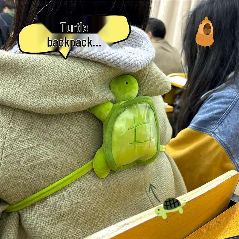 

Плюшевый рюкзак Капибара и Черепаха - Мягкий и Милый Креативный Дизайн Standard