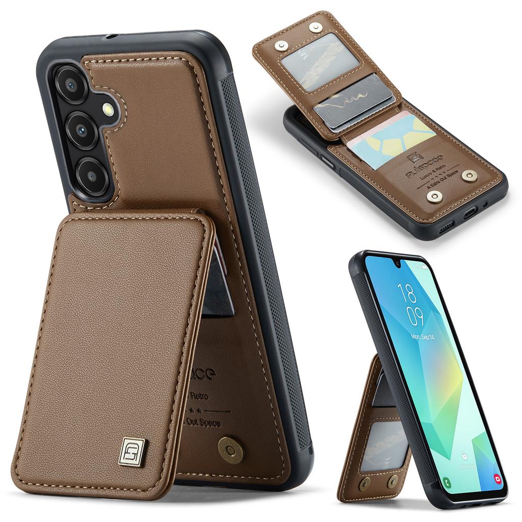 Flip Magnetic Leather Wallet Case For Samsung Galaxy S25 Ultra S24 Plus S23 S22 A56 A36 A26 A16 A55 A35 A15 Cards Holder Cover