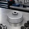 Canister Filter Cap Wrench Tool with 74mm 14 Slot Cup, Square Drive Opening and Metal Body for Filter Reinstall Work and Regular Garage Service