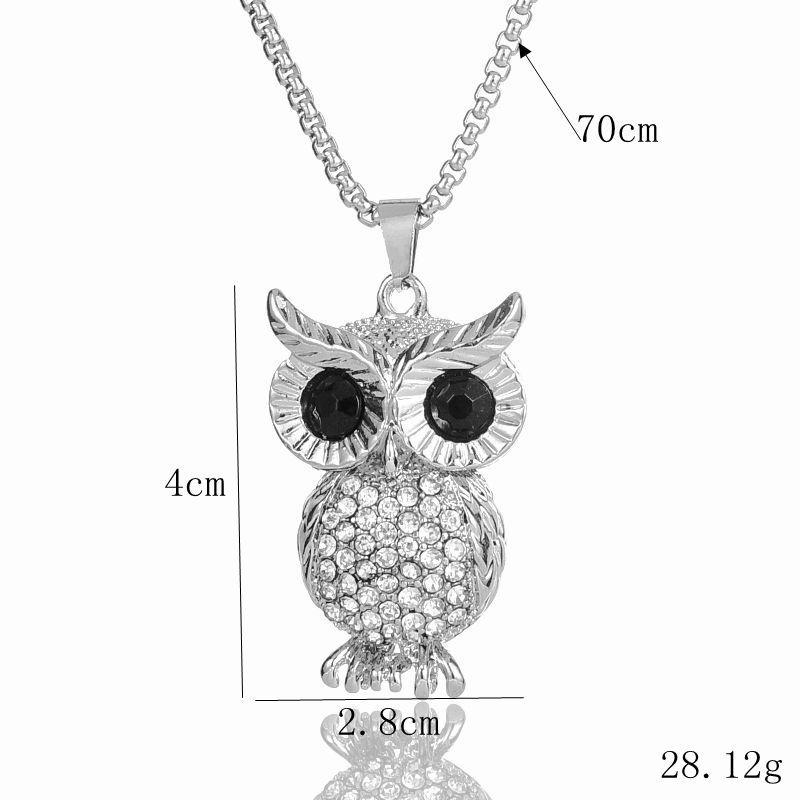 

Корейское ретро-колье-цепочка со хрустальной совой в виде совы - модный женский аксессуар