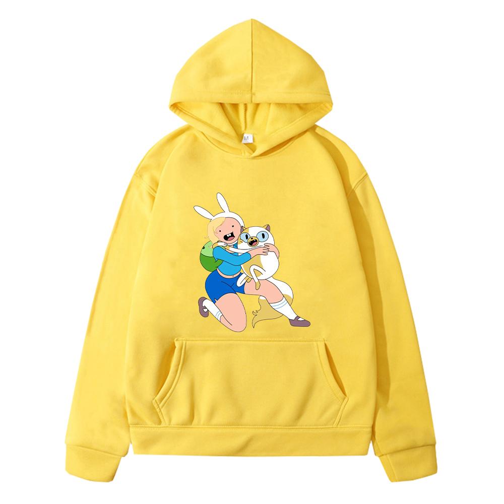 adventure time print Kawaii hoodies Fleece sweatshirt Autumn pullover boys jacket anime hoodie y2k sudadera kids clothes girls