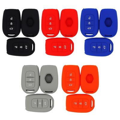3pcs Silicone Car Key Cover Case for Renault With 3 Button Case Key Non-toxic Car Key Case