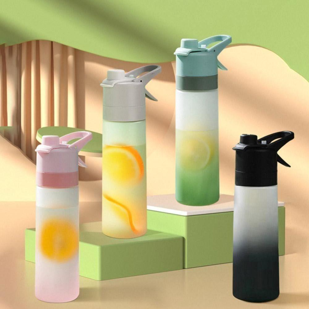 Portable 650ml Water Cup Spray Large Capacity Water Bottle Sports Water Cup