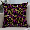 Halloween Cartoon Witch Pillow Case Short Plush Double-Sided Print Square Throw Pillow Covers Sofa Home Cushion Decor