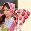 Scarf, Hair Kerchief, Bandana, Thin Headband, Women's Headscarf, Hair Bonnet, Frill