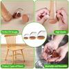 Chair Leg Protectors Foot Cover 15-25° Diagonal Thick Wrap Felt Pads Silicone Furniture Table Feet Protect Hardwood Floors Table