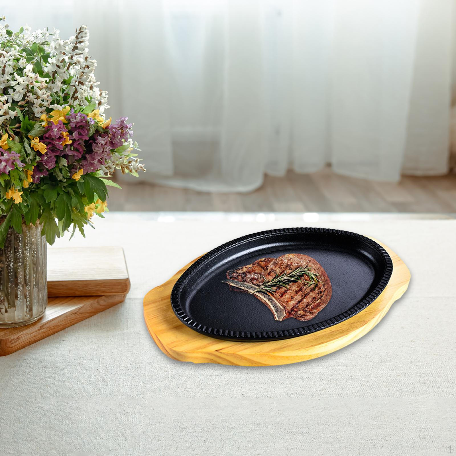 

Чугунная сковорода-гриль — идеальное решение для барбекю и поджаривания стейков Small