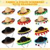 Kostýmové doplňky Party suvenýry Mini Sombrero Mexický klobouk Čelenka Dámský obruč do vlasů Čelenky do vlasů