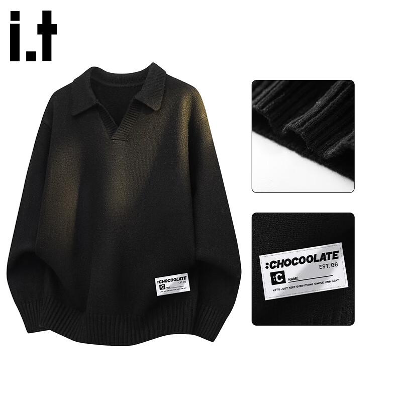 CHOCOOLATE Men's V-Neck Loose Knit Sweater