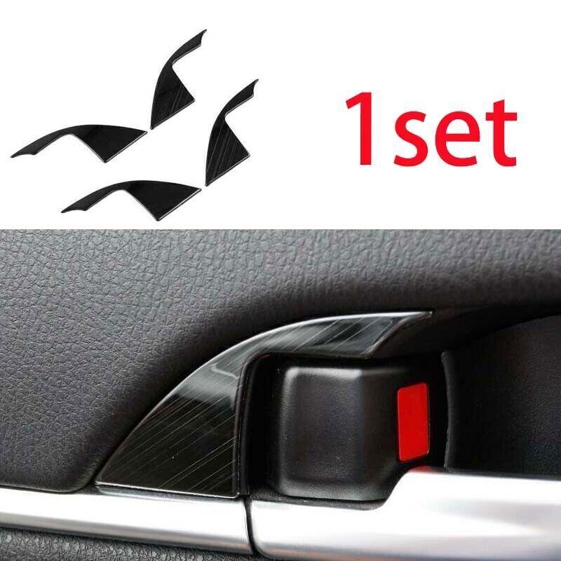 4PCS For Toyota Camry 2018- Steel Black Inner Door Handle Bowl Sticker Trim