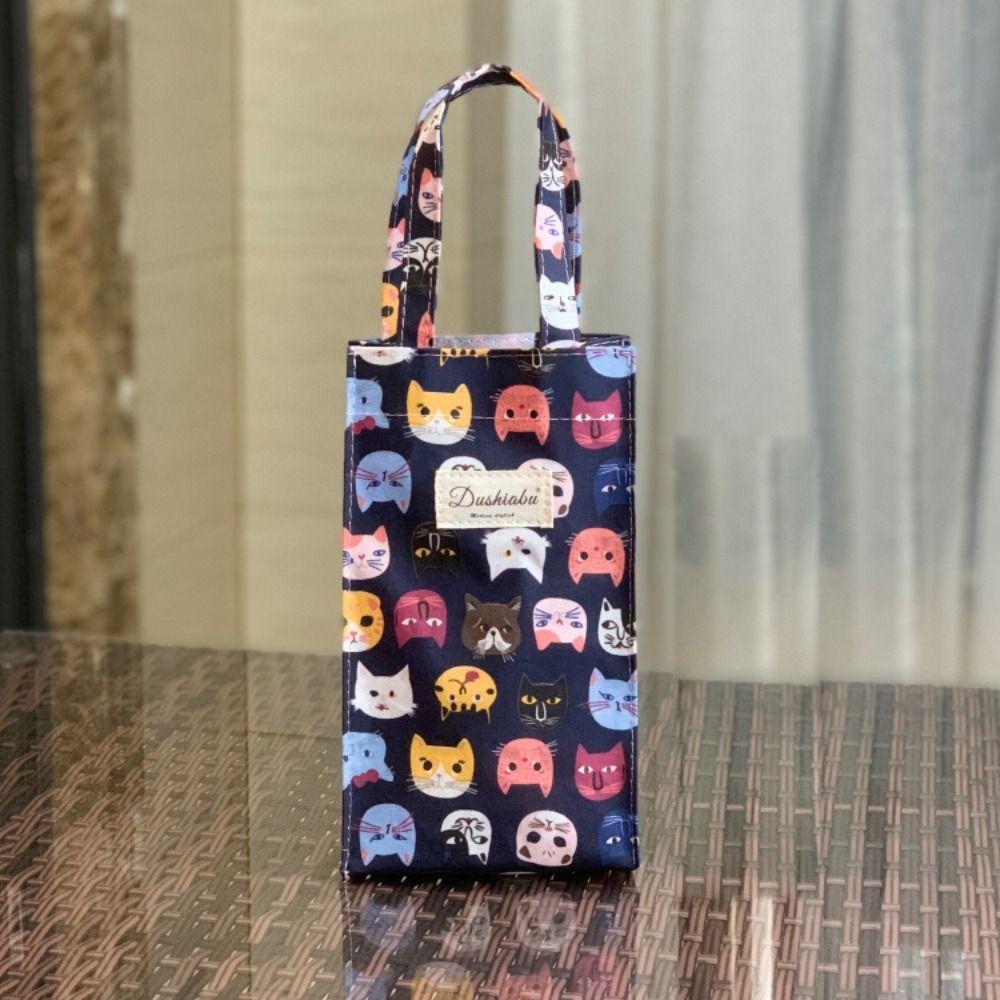 Hand Carrying Water Bottle Handbag Oxford Umbrella Bag Portable Insulated Cup Holder