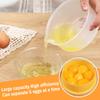 Household Egg Yolk Egg White Separator Food-Grade Plastic Egg White Filter Large-Capacity Portable Egg White Filter Kitchen Tool