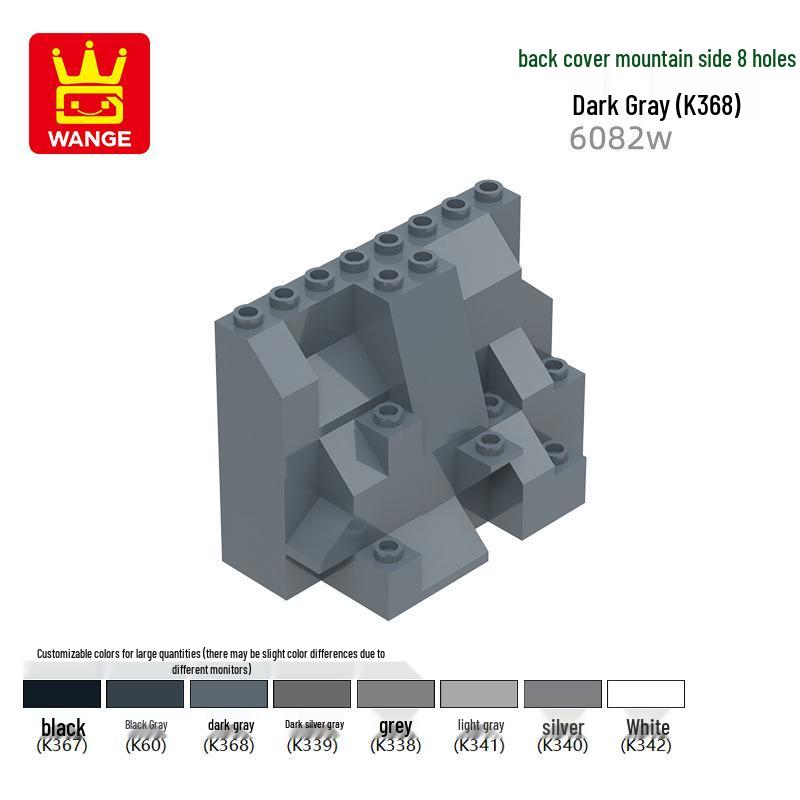 

Wange Обучающие строительные блоки с мелкими деталями - Совместимые с 8 отверстиями аксессуары для игрушек на горной стороне 0.1kg (~8pcs)