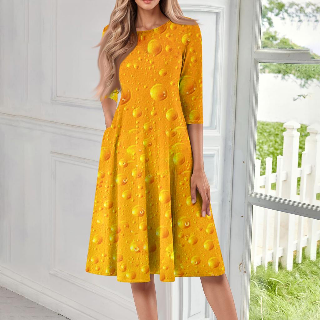 Lässige Leinen-Maxikleider für Damen Sommer Ärmellos Locker Cocktailparty Urlaubs-Kleid