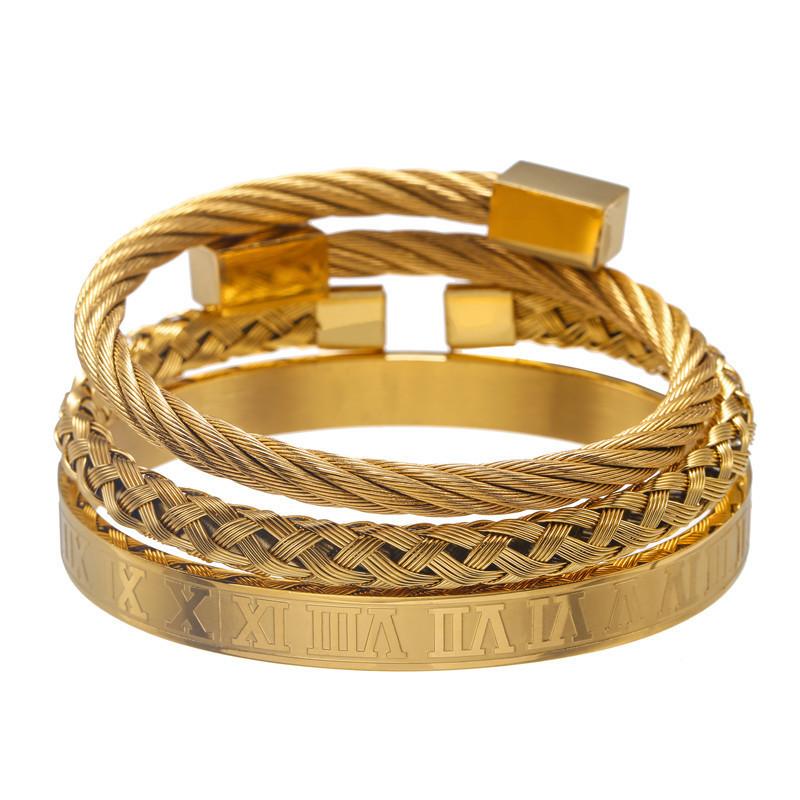 Punk-Retro-Armbänder aus Stahl mit geometrischen Formen für Herren mit mehrfarbigen Spiralen – ideal als Geschenk für Festivals