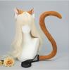 Cats Costume Accessories Cats Ear Headband Plush Tail Anime Cosplay Outfit for Women Masquerade Halloween Role Play