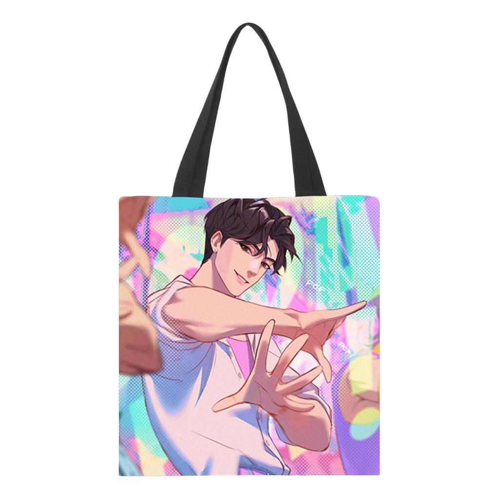 Girls Group Poster Printed Canvas Bag  Style Fan Support Zipper Handbag Women's Bag