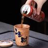 Flint Red Ore Coarse Pottery Master Cup Tea Cup Teacup Chinese Retro Kung Fu Tea Set Personal Coke Cup