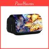 Naruto Shinobi Printed Twin Compartment Pen Pouch With Waterresistant Nylon For Students