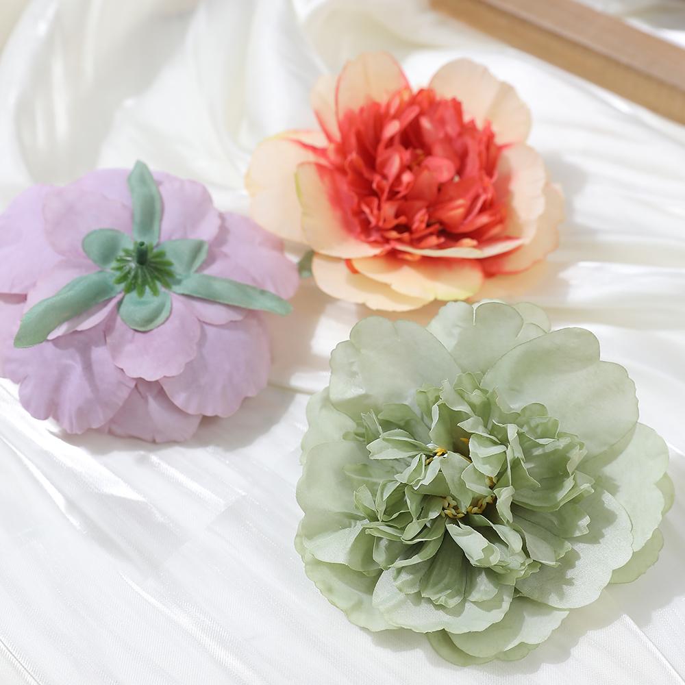 3/5Pcs Artificial Rose Flower Heads Fake Flowers Home Room Decoration Garden Wedding Decor DIY Wreath Gift Box Accessories