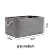Thickened Foldable Linen Storage Basket with Handle for Cosmetics and Sundries