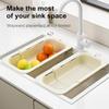 Bpa Free Vegetable Wash Basin Over The Sink Colander Strainer Drain Tray  Vegetable Washing