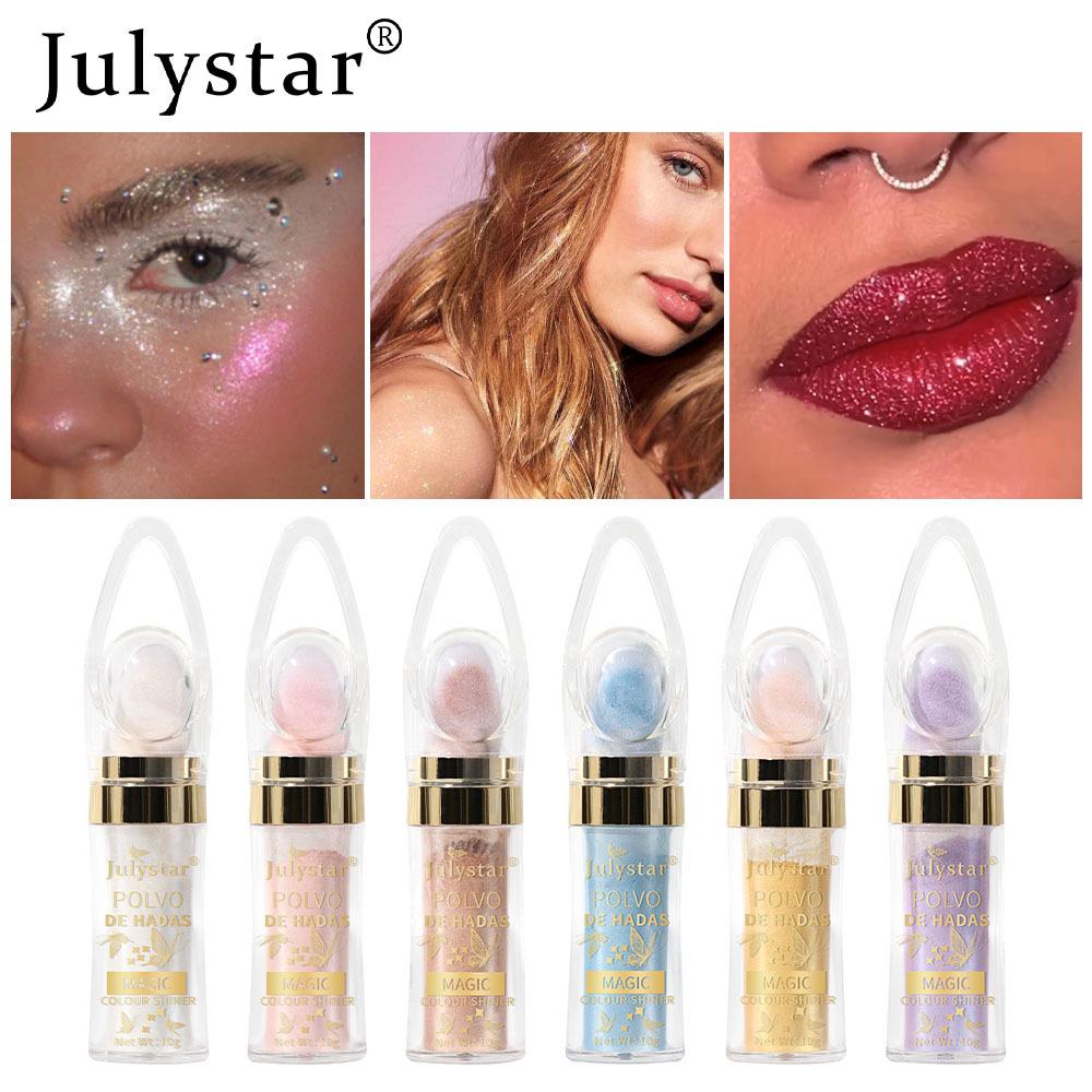 Highlight Pat Powder, Natural Three-dimensional Grooming Blush, Elf Powder, Pearl Glitter Powder