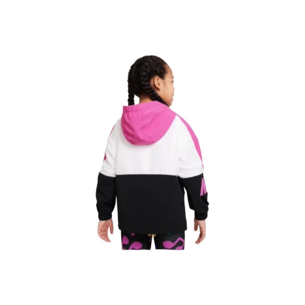 Nike Color Block Zipper Lightweight Hooded Jacket Kids Jackets FJ5920-010